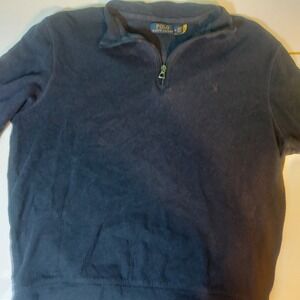 Polo Ralph Lauren 1/4 Zip Sweater Mens Medium Blue Long Sleeve‎ Pullover Pony